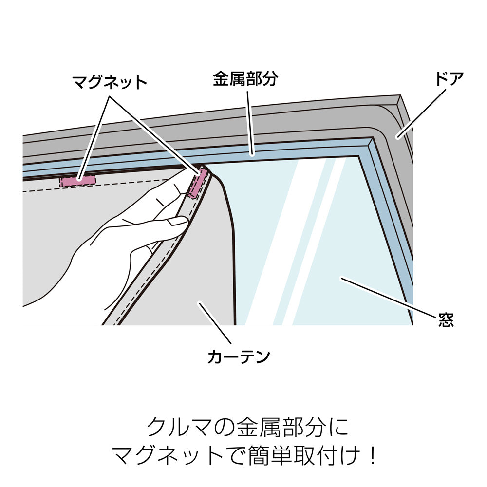 D.A.D 磁性橫幅車窗簾