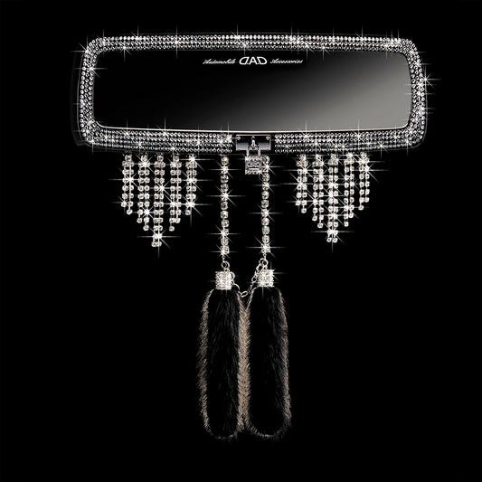 D.A.D 璀璨掛鎖 水晶後視鏡 - Swarovski Crystals