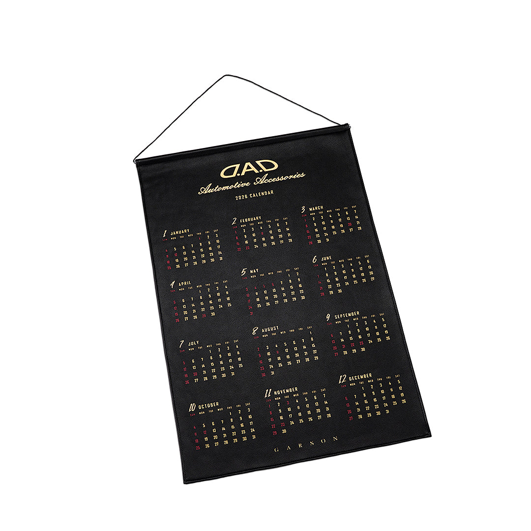 D.A.D 2026限定 黑金皮革掛曆