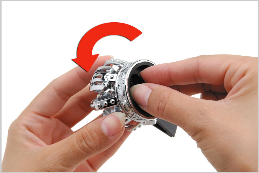 D.A.D 出風口 銀色皇冠香氛片座