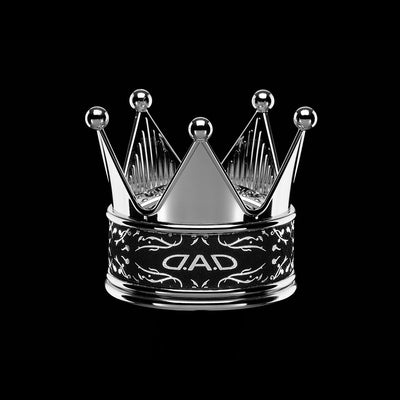 D.A.D Royal King 唐草紋 銀色皇冠香氛座