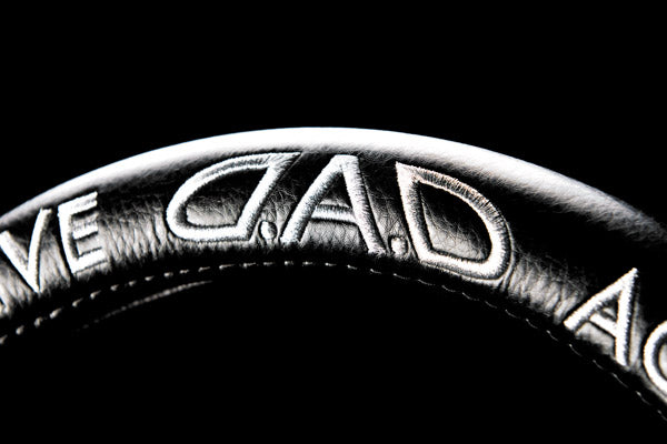 D.A.D Monogram 壓花 銀色刺繡 軚盤套 / 軚環套