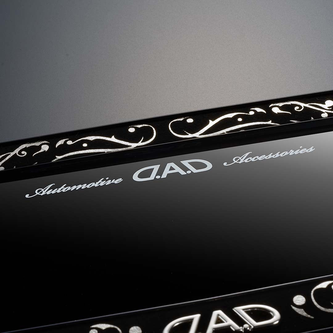 D.A.D 銀色唐草紋 倒後鏡 / 後視鏡