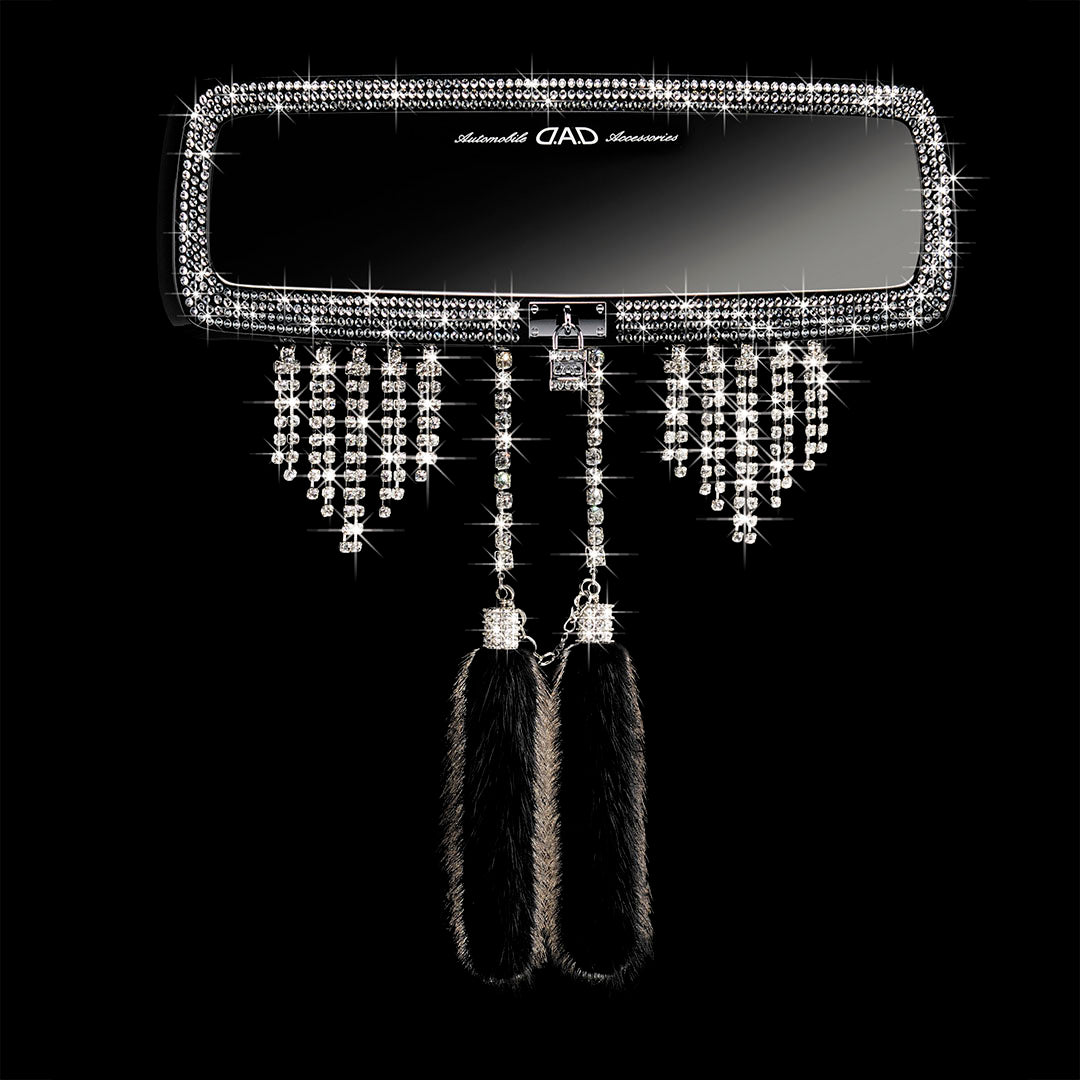 D.A.D 璀璨掛鎖 水晶後視鏡 - Swarovski Crystals
