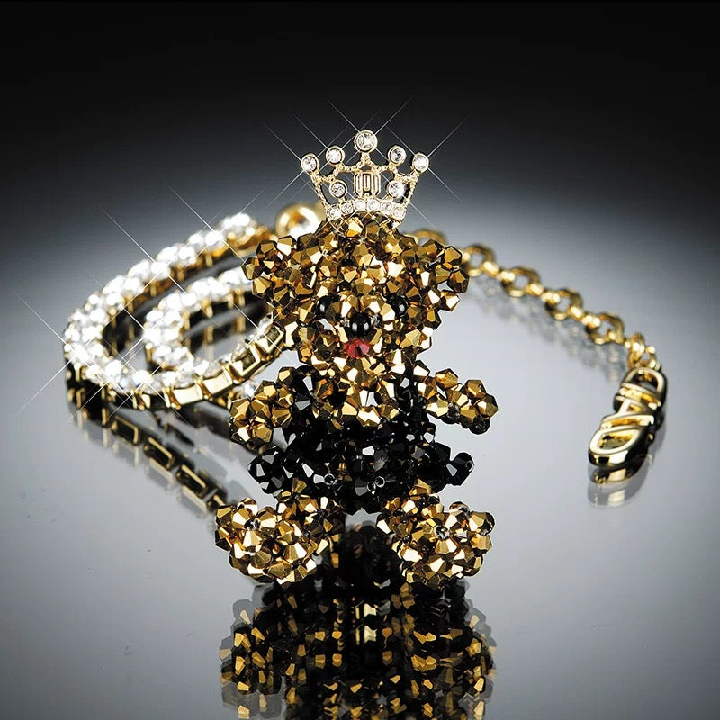 D.A.D Bear 水晶熊仔 倒後鏡掛飾 - Swarovski Crystals