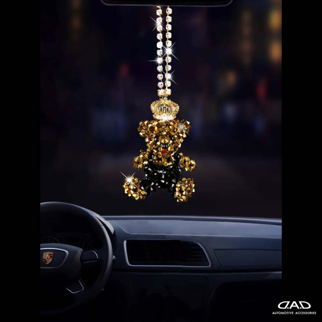 D.A.D Bear 水晶熊仔 倒後鏡掛飾 - Swarovski Crystals