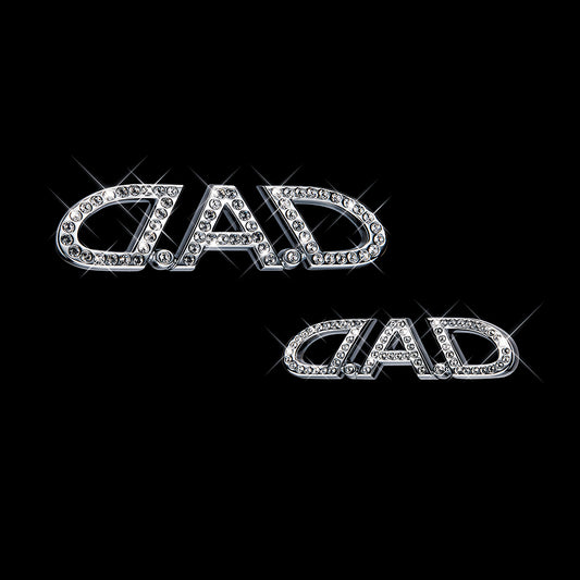 D.A.D 水晶徽章 - Swarovski Crystals