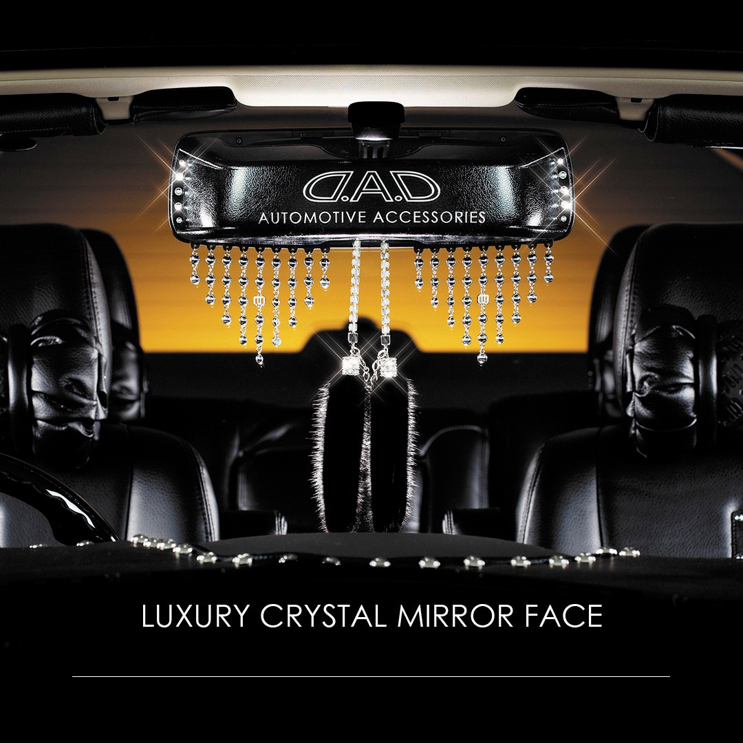 D.A.D 水晶倒後鏡外殼 - Swarovski Crystals