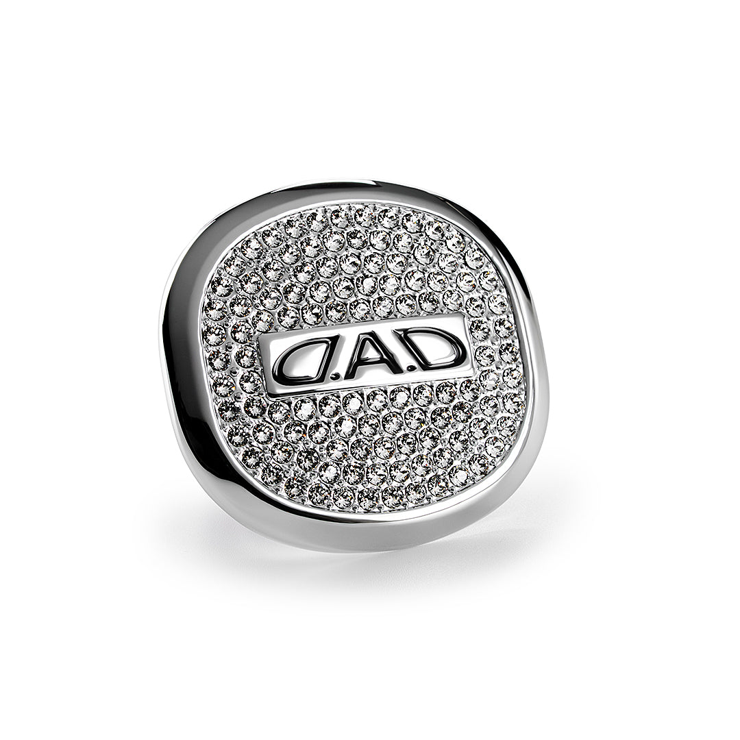 D.A.D 水晶軚盤徽章53mm - Swarovski Crystals