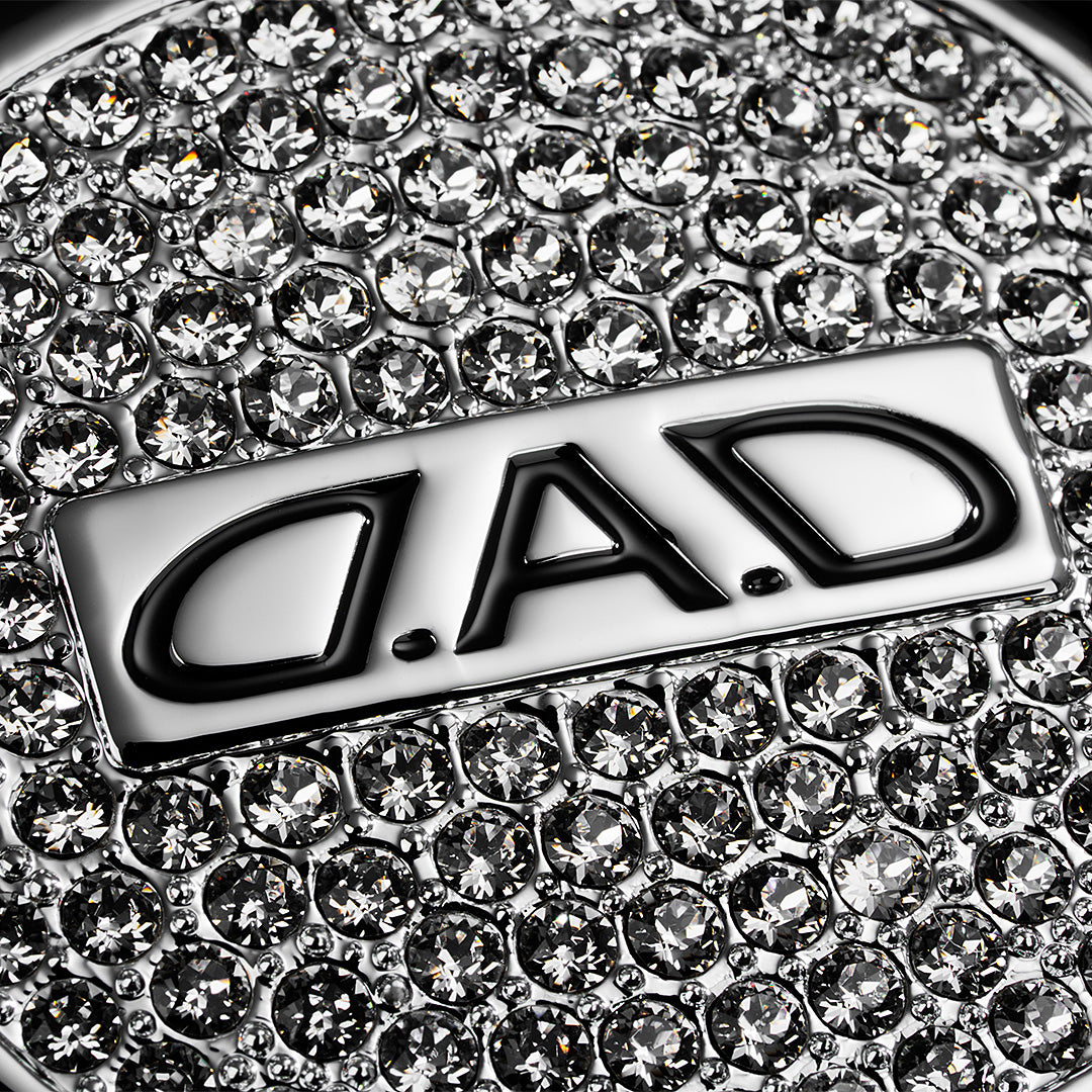 D.A.D 水晶軚盤徽章53mm - Swarovski Crystals