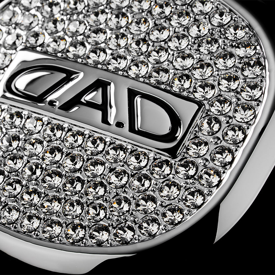D.A.D 水晶軚盤徽章53mm - Swarovski Crystals
