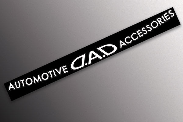 D.A.D 擋風玻璃 車用貼紙 - 白色
