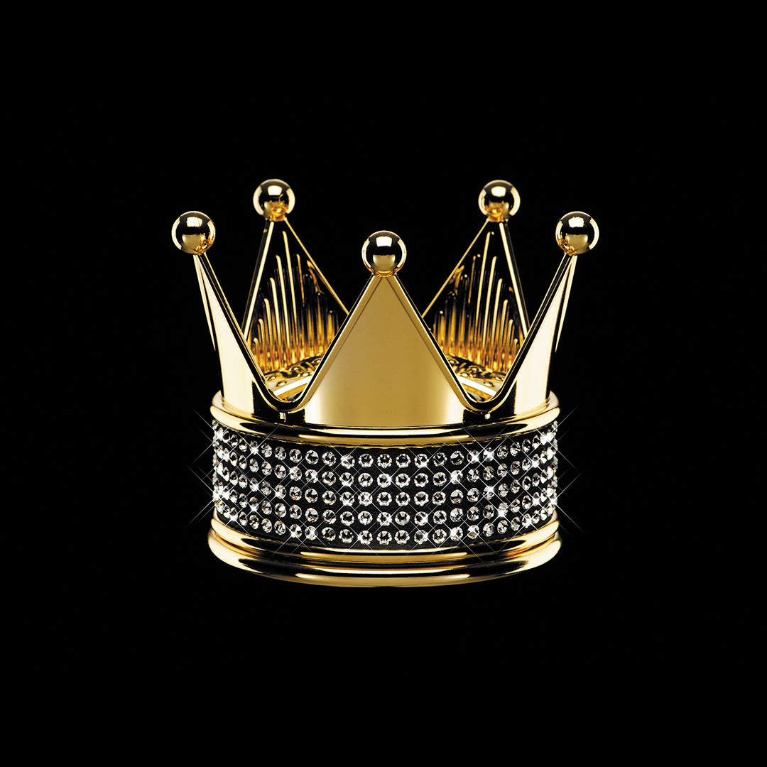 D.A.D Royal King 金色水晶皇冠香氛座 - Swarovski Crystals