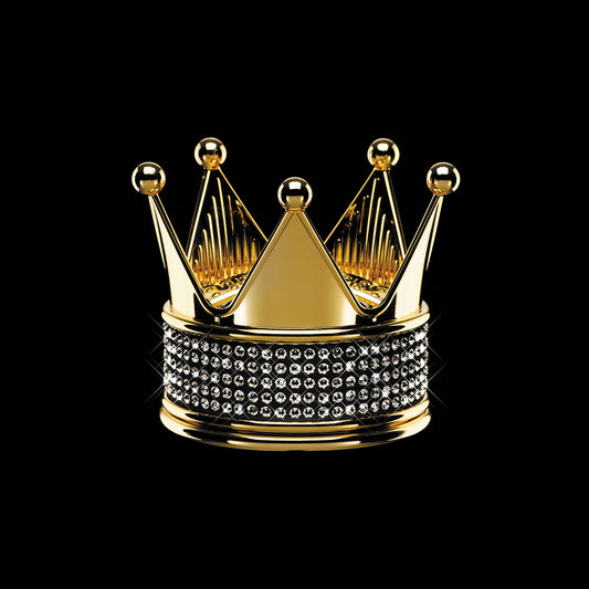 D.A.D Royal King 金色水晶皇冠香氛座 - Swarovski Crystals