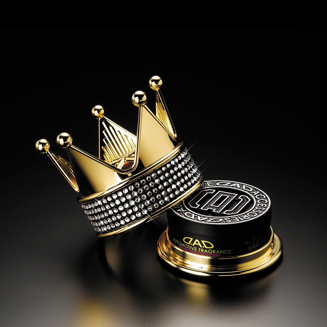 D.A.D Royal King 金色水晶皇冠香氛座 - Swarovski Crystals