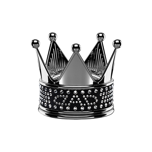 D.A.D Royal King EXE DAD 銀色水晶皇冠香薰座 - Swarovski Crystals