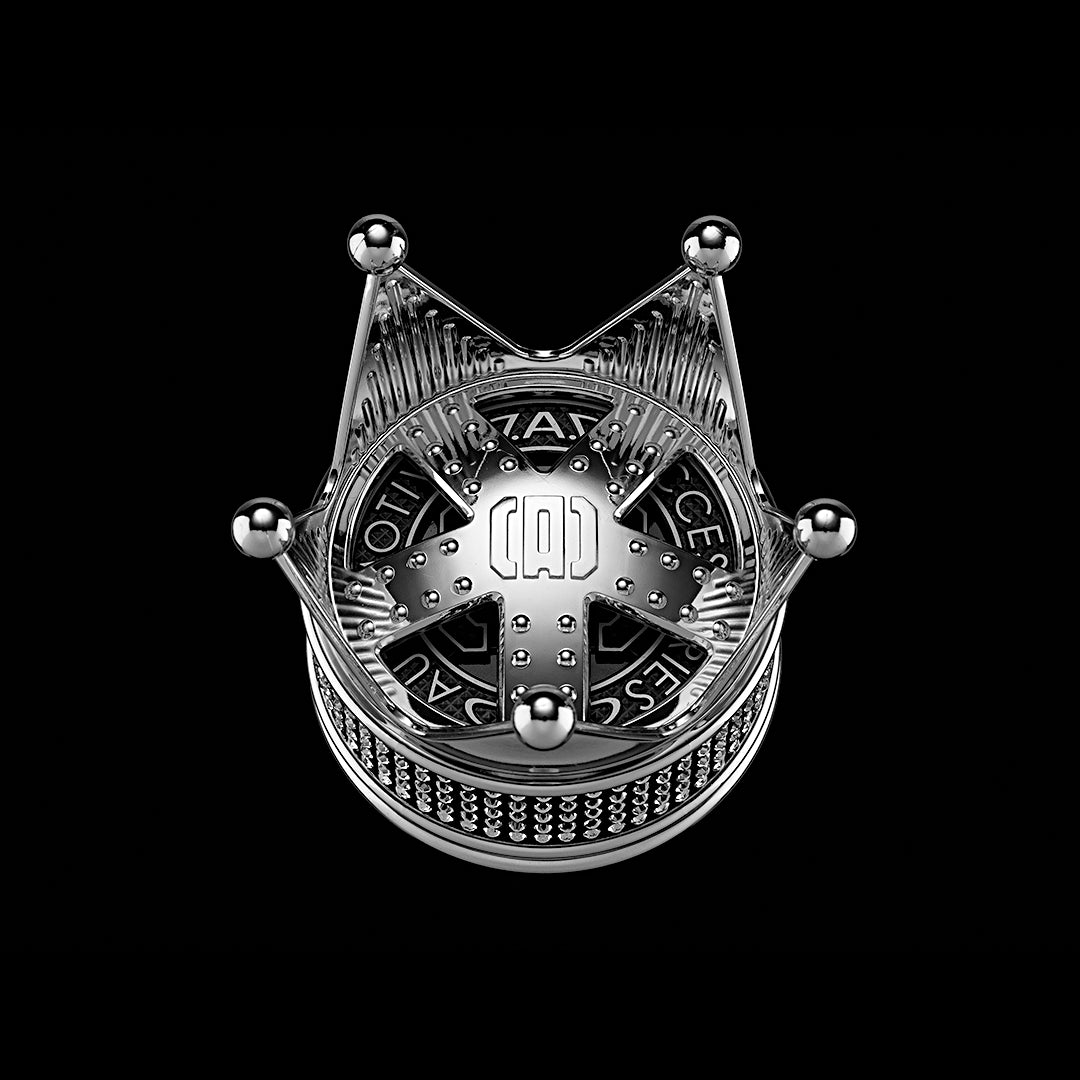 D.A.D Royal King 銀色水晶皇冠香氛座 - Swarovski Crystals